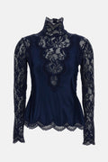 Rabanne Women Long Sleeved Lace Top