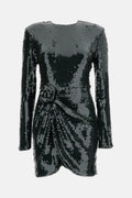 Rotate Women Sequins Ls Mini Dress