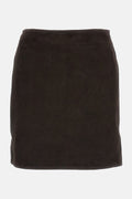 Rotate Women Suede Mini Skirt
