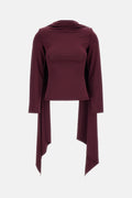 Rotate Women Long-Sleeved Scarf Top
