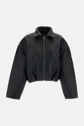 Rotate Women Boxy Leather Jacket