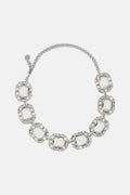 Self-Portrait Women Silver Crystal Necklace