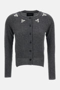 Simone Rocha Women Relaxed Cashmere Cardigan W/ Emb