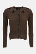 Simone Rocha Women Relaxed Cashmere Cardigan W/ Emb