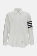 Thom Browne Men Straight Fit B/D L/S Shirt In Engineered 4 Bar Oxford