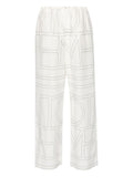 Toteme Women Cotton Blend Pajama Trousers