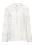 Toteme Women Cotton Blend Pajama Shirt