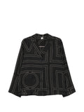 Toteme Women Monogram Silk Pajama Shirt