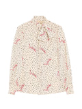 Valentino Women Printed Silk Shirt
