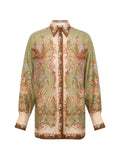Zimmermann Women Indra Printed Silk Shirt