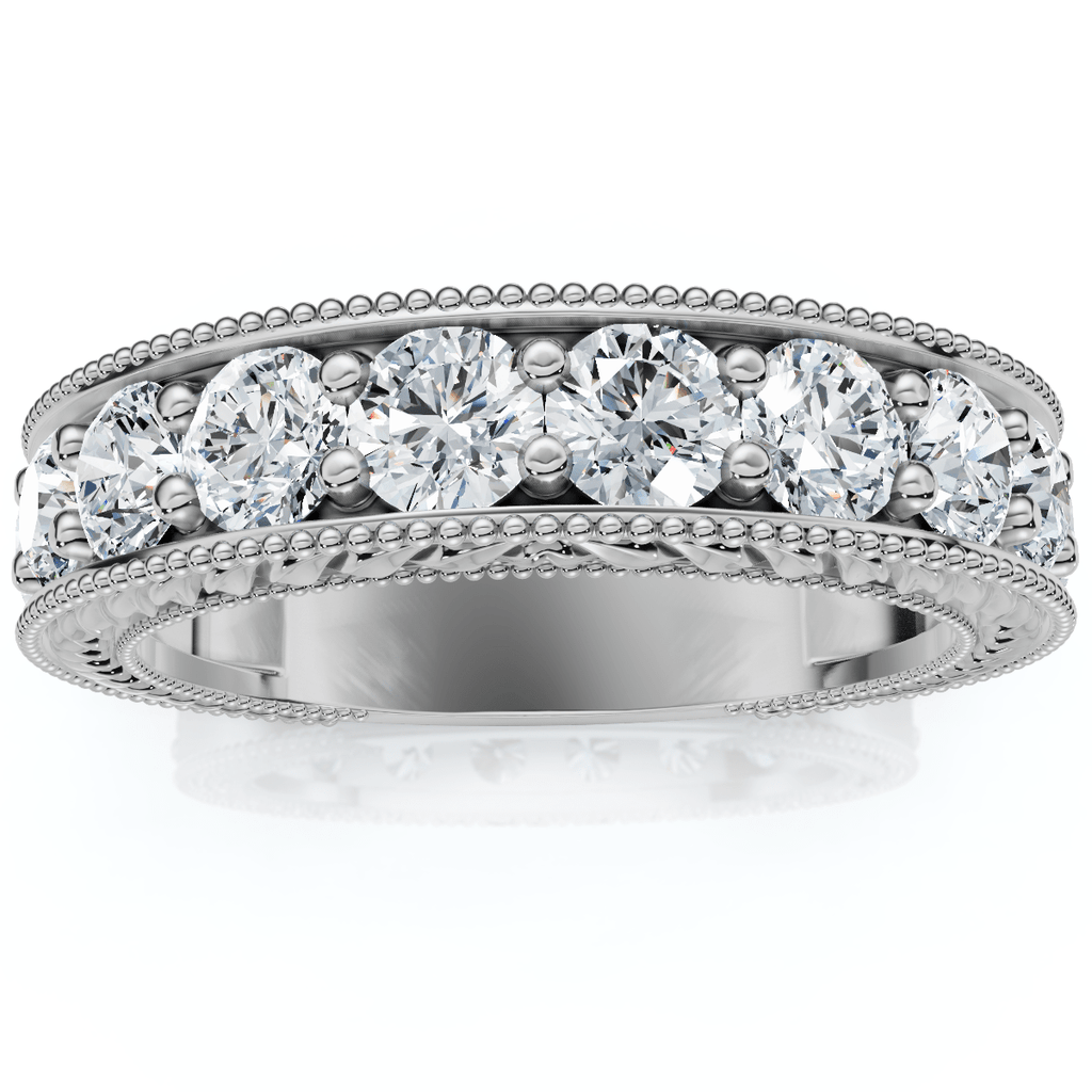 1Ct Heather Diamond Vintage Wedding Ring 10k Gold Lab Grown