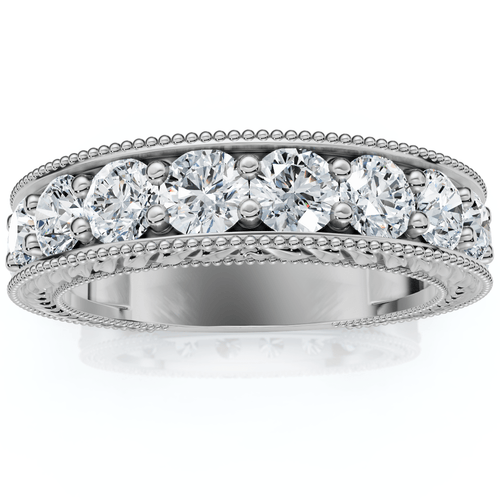 1Ct Heather Diamond Vintage Wedding Ring 10k Gold Lab Grown
