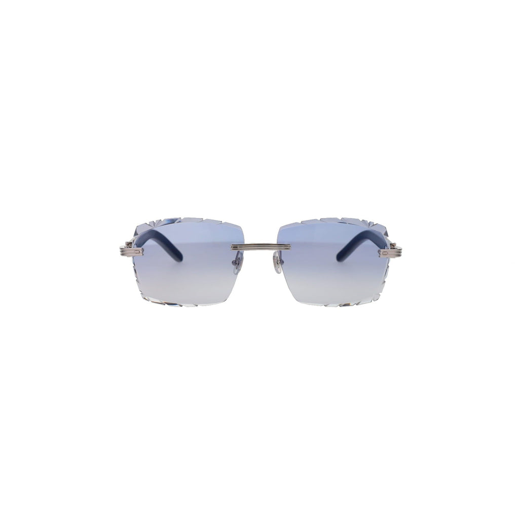 Cartier Custom Première C Horn and Wood Sunglasses by MEG