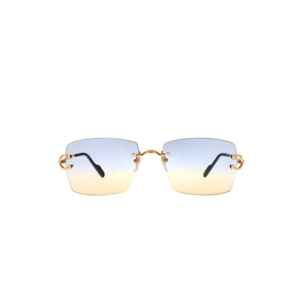 Cartier Custom Double C Godron Gold Mykonos Sunglasses by MEG