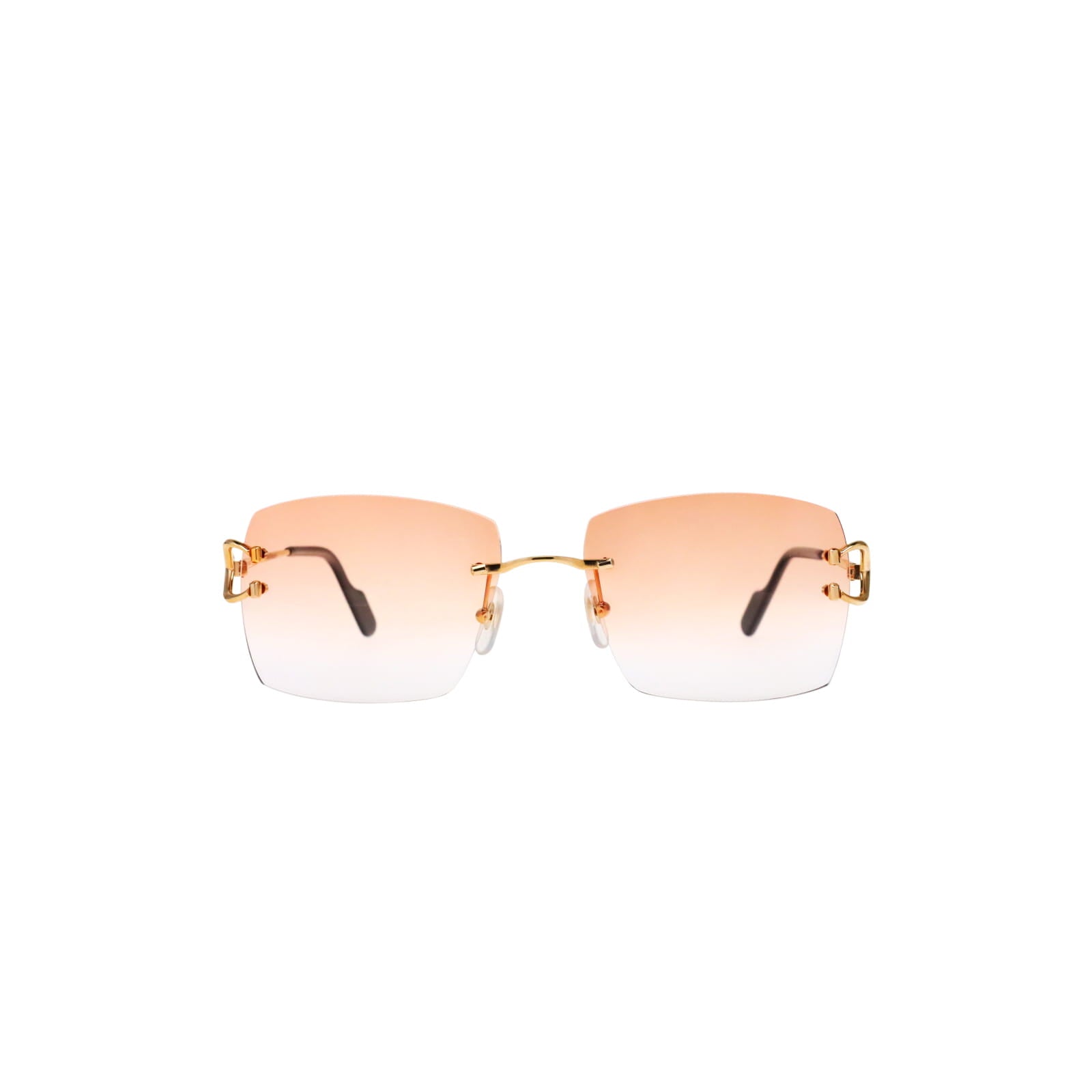 Cartier Custom Vintage Double C Mykonos Sunglasses Gold by MEG
