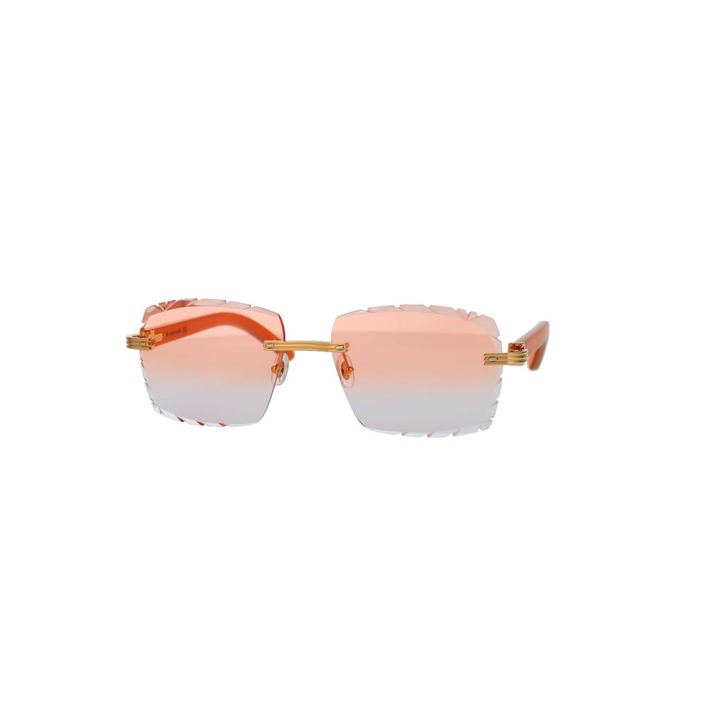 Cartier Custom Première C Horn and Wood Sunglasses by MEG