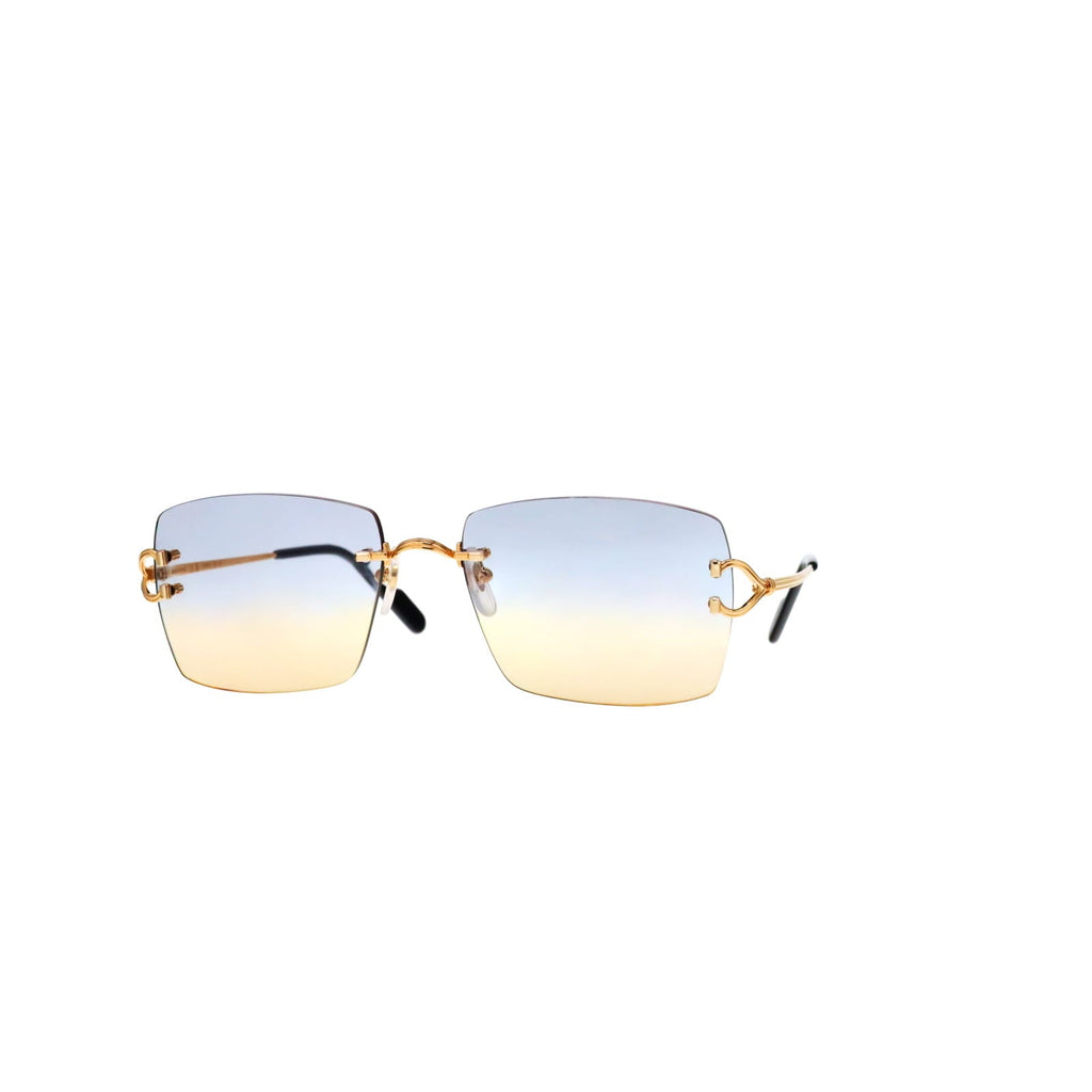 Cartier Custom Double C Godron Gold Mykonos Sunglasses by MEG
