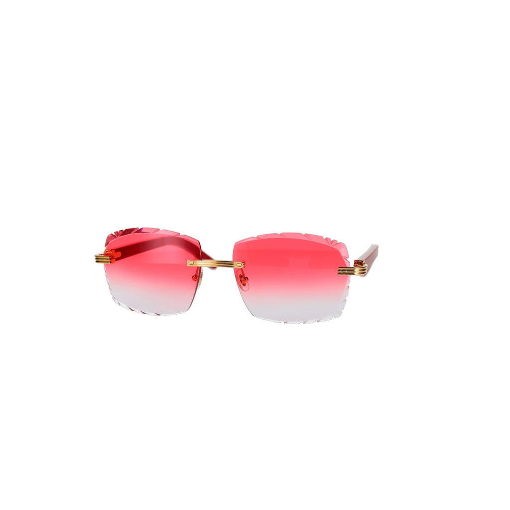 Cartier Custom Première C Horn and Wood Sunglasses by MEG