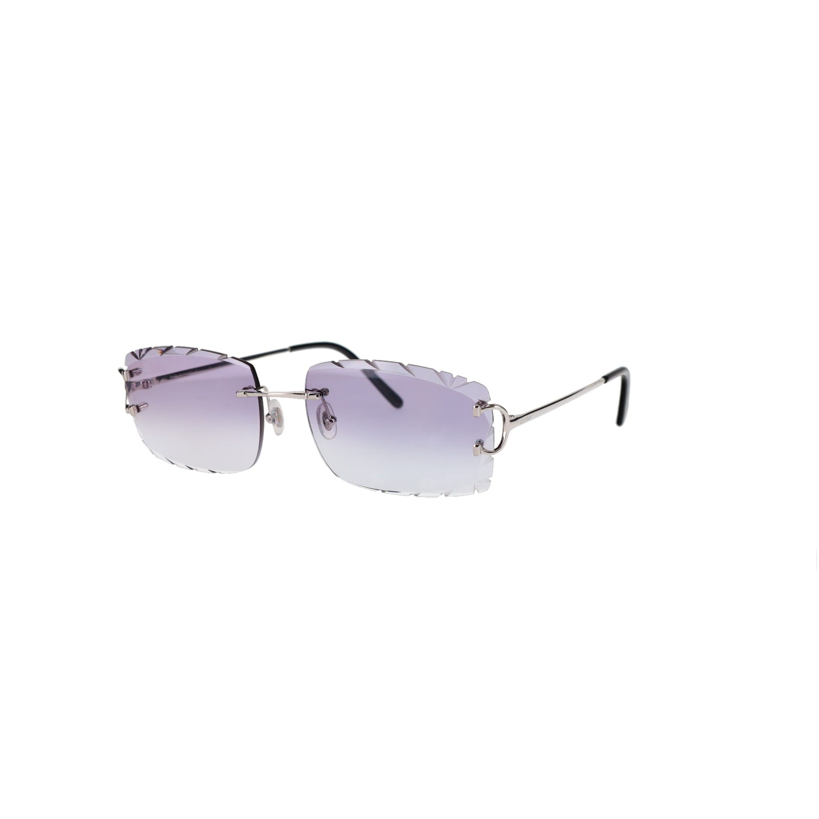 Cartier Custom Double C Diamond Cut Brooklyn Platinum Sunglasses by MEG