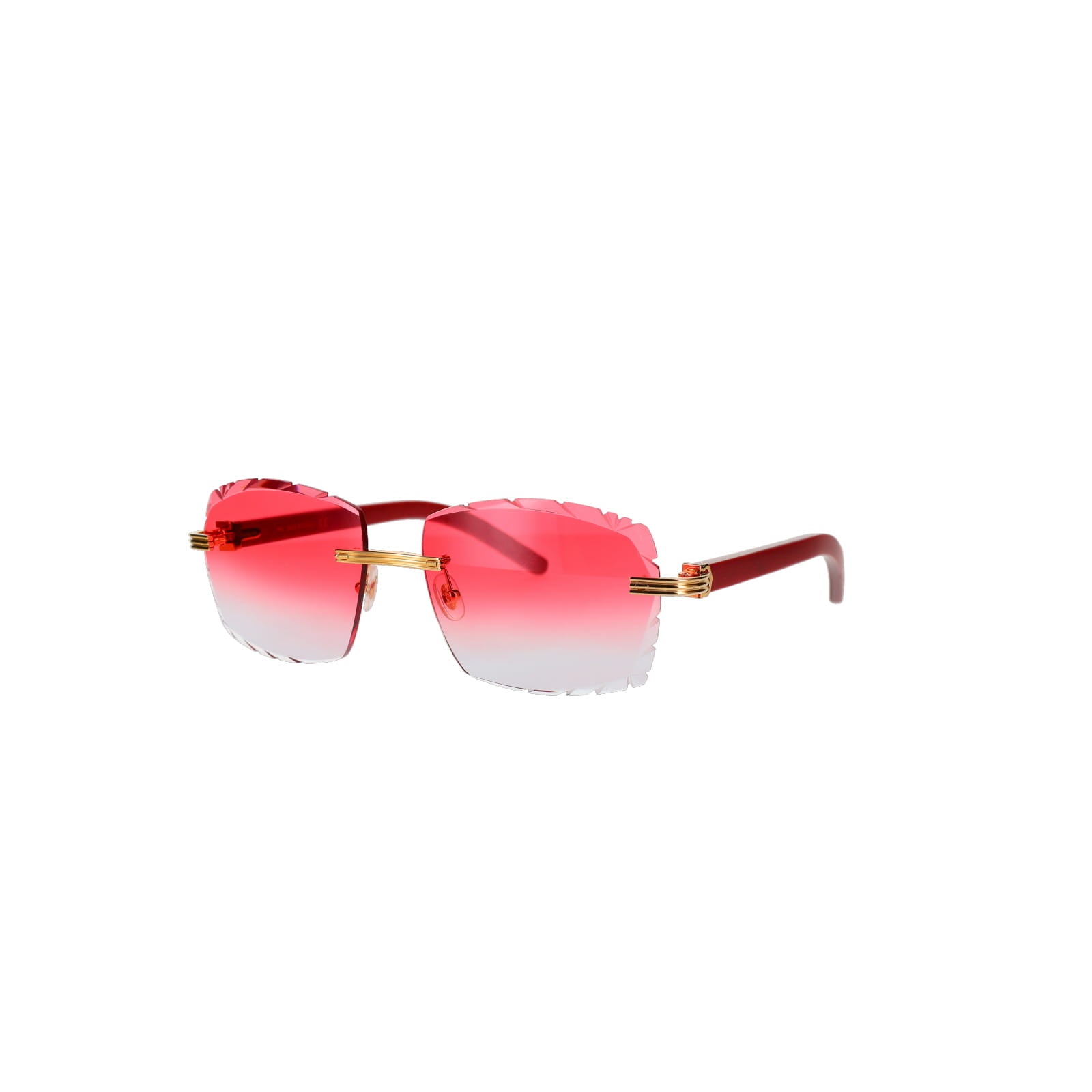 Cartier Custom Première C Horn and Wood Sunglasses by MEG