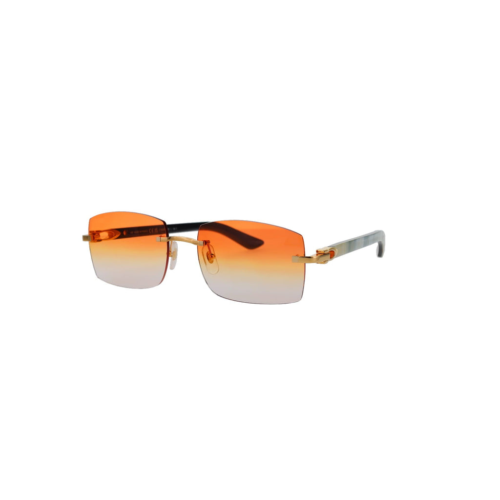 Cartier Custom C Décor White Buffalo Horn Sunglasses by MEG