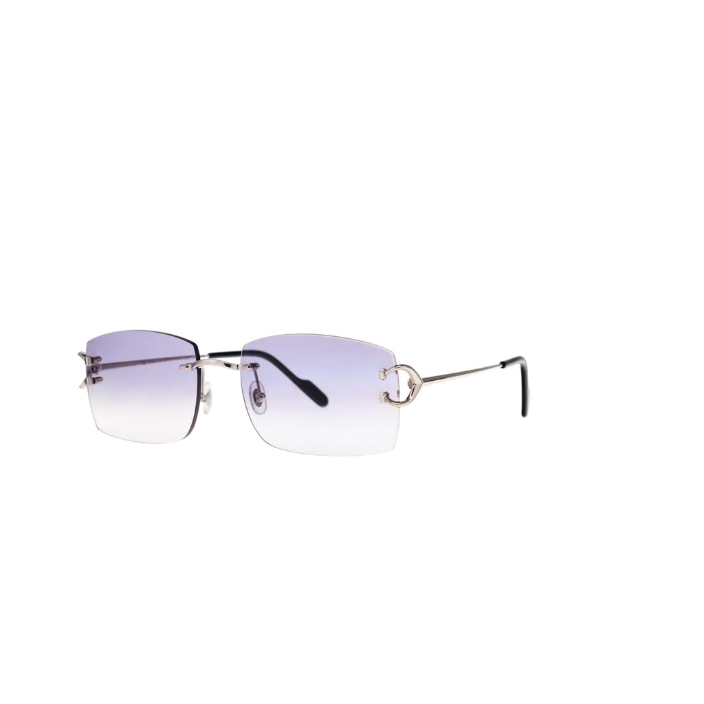 Cartier Custom Vintage Double C Brooklyn Platinum Sunglasses by MEG