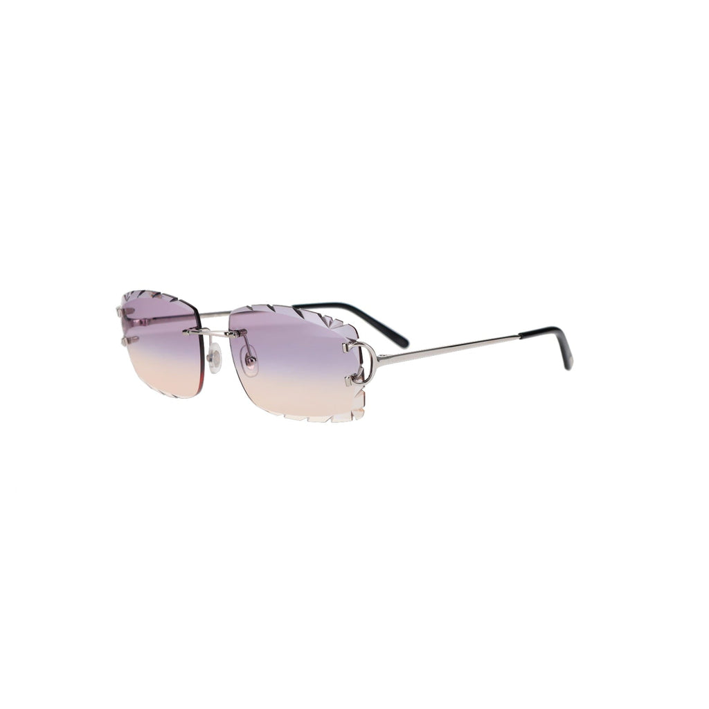 Cartier Custom Double C Diamond Cut Brooklyn Platinum Sunglasses by MEG