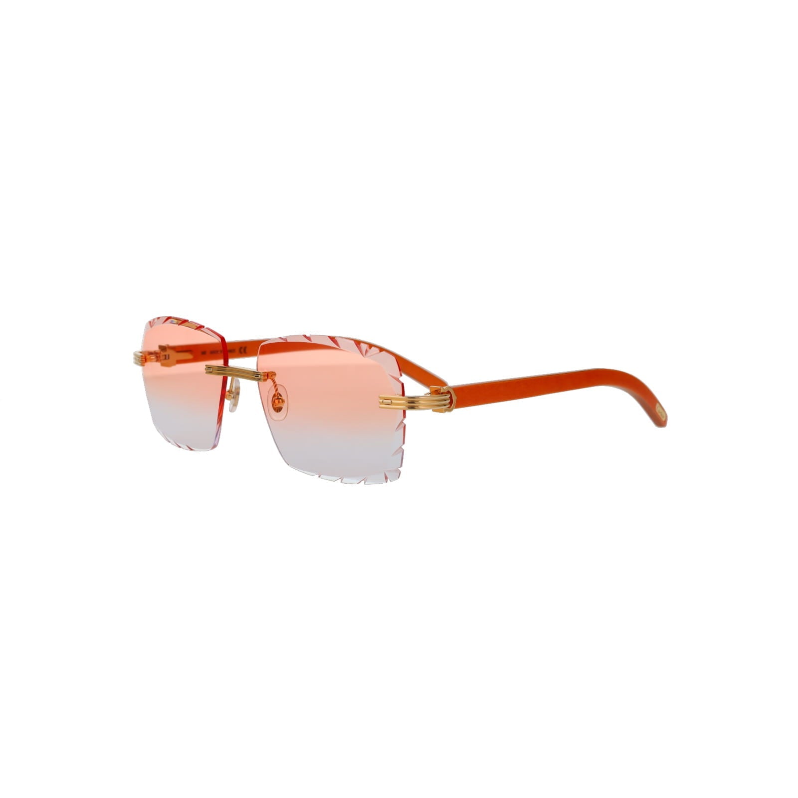 Cartier Custom Première C Horn and Wood Sunglasses by MEG