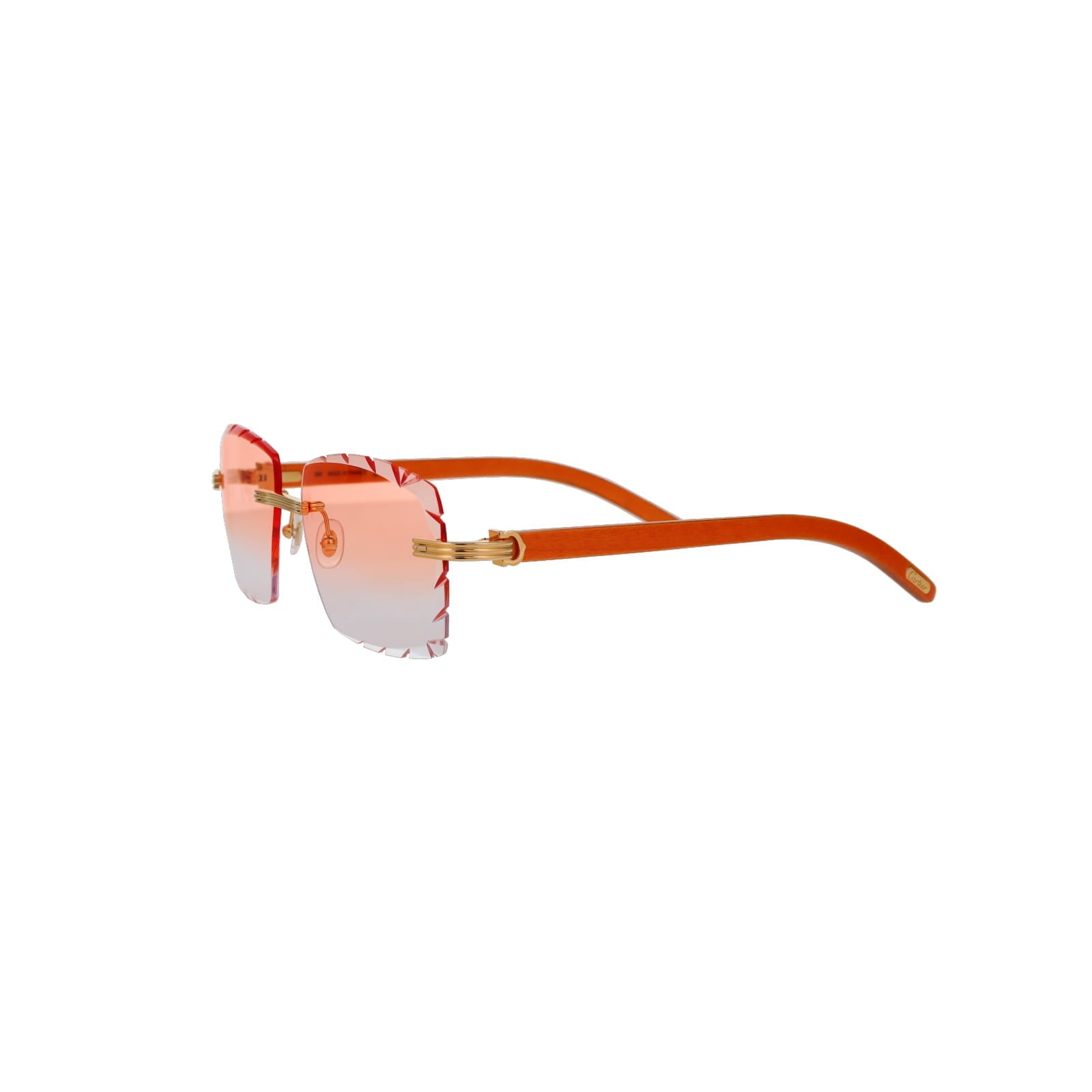 Cartier Custom Première C Horn and Wood Sunglasses by MEG