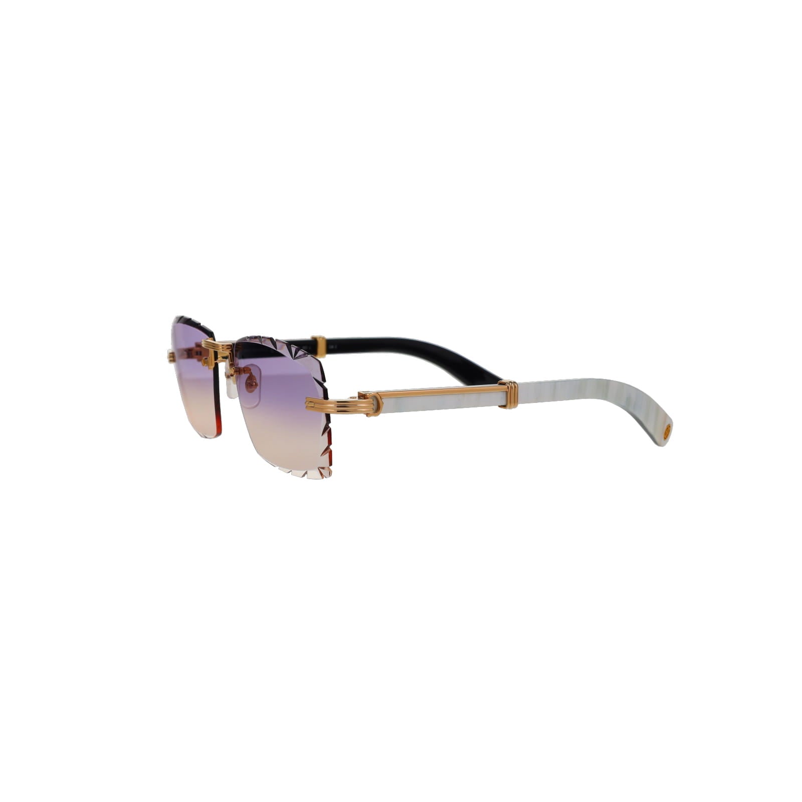 Cartier Custom Première de Cartier White Sunglasses by MEG