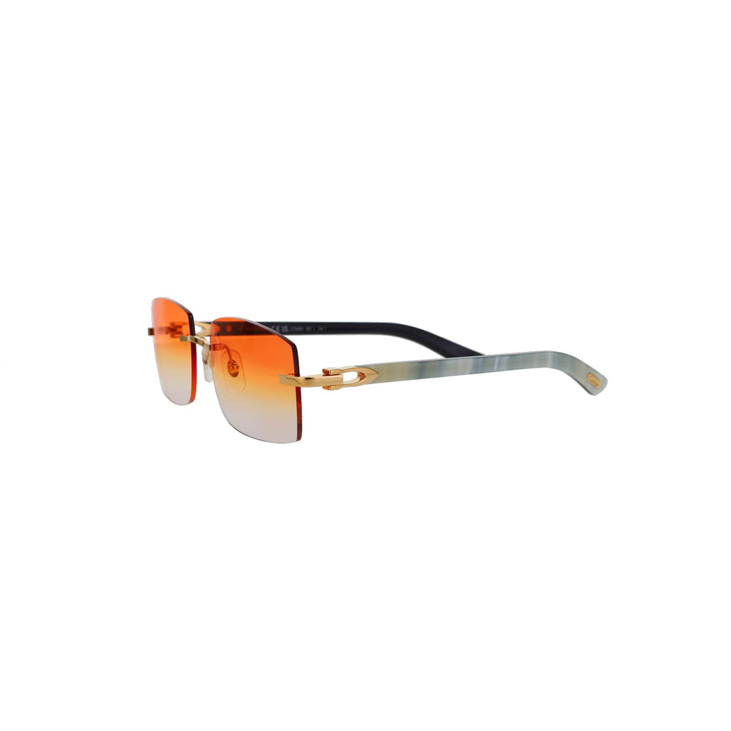 Cartier Custom C Décor White Buffalo Horn Sunglasses by MEG