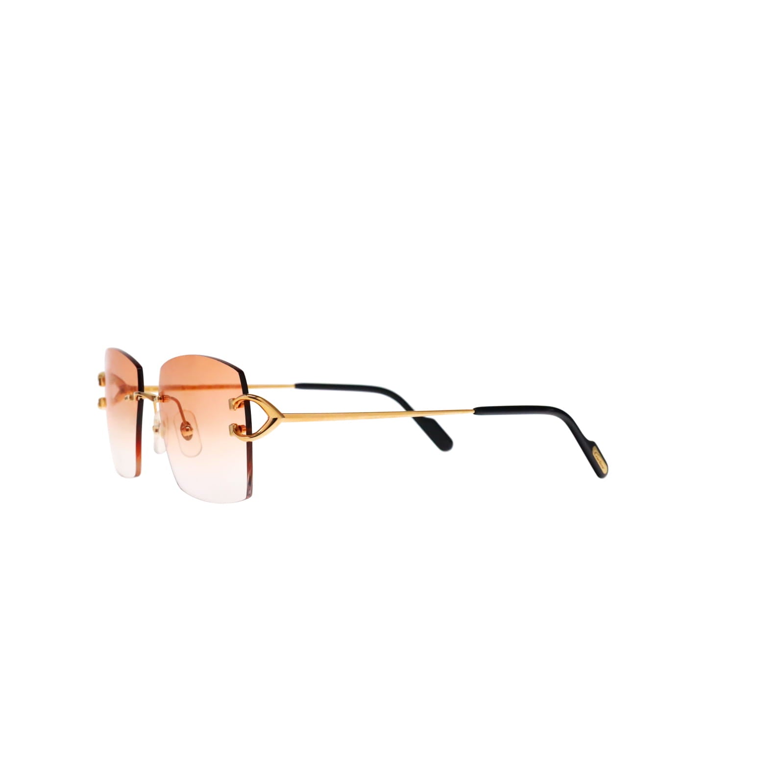 Cartier Custom Vintage Double C Mykonos Sunglasses Gold by MEG