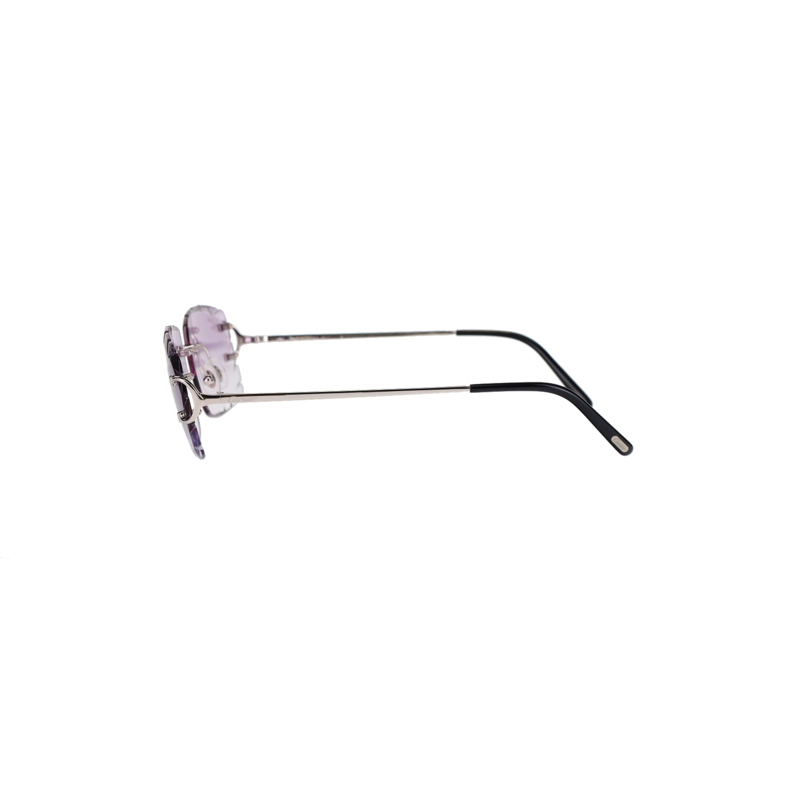 Cartier Custom Double C Diamond Cut Brooklyn Platinum Sunglasses by MEG