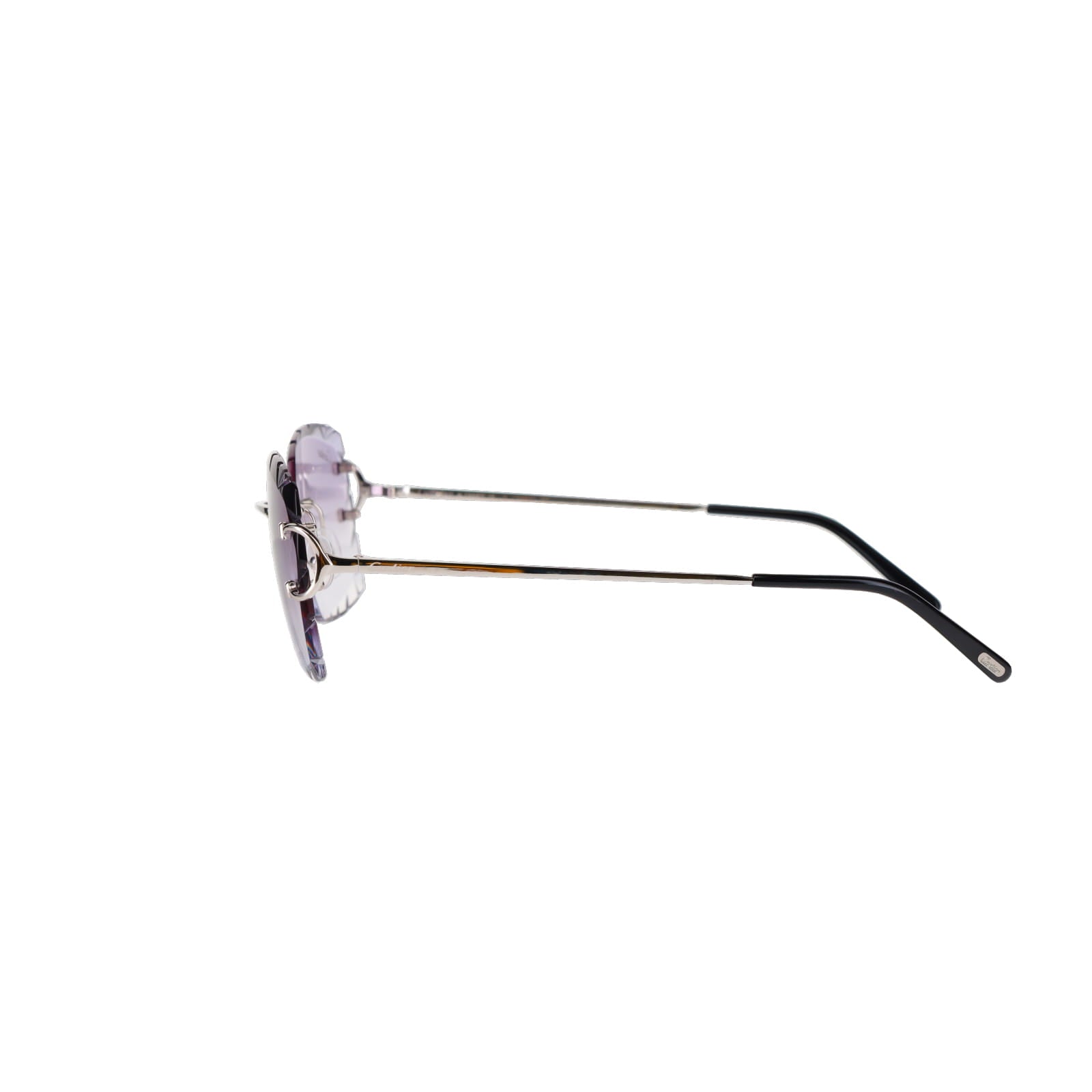 Cartier Custom Double C Diamond Cut Mykonos Platinum Sunglasses by MEG