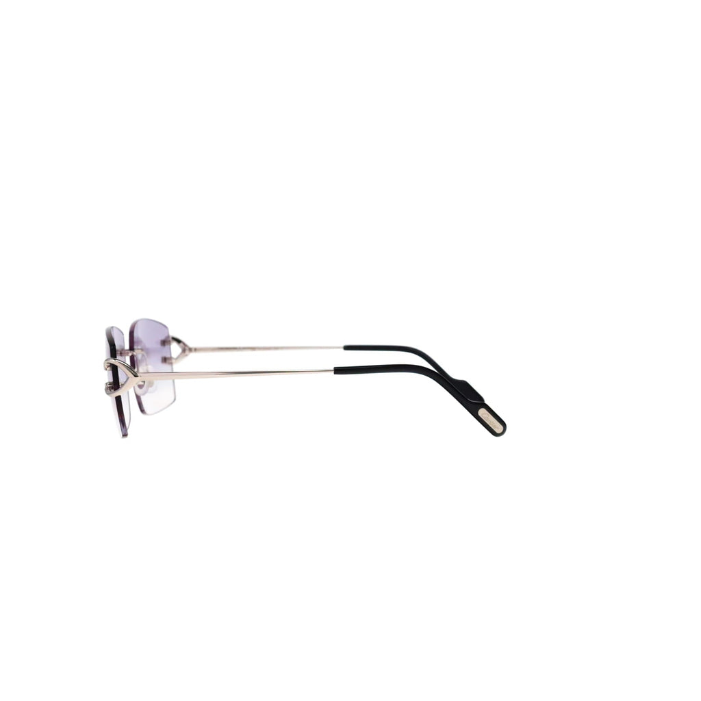 Cartier Custom Vintage Double C Brooklyn Platinum Sunglasses by MEG