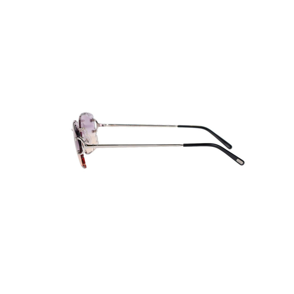 Cartier Custom Double C Diamond Cut Brooklyn Platinum Sunglasses by MEG