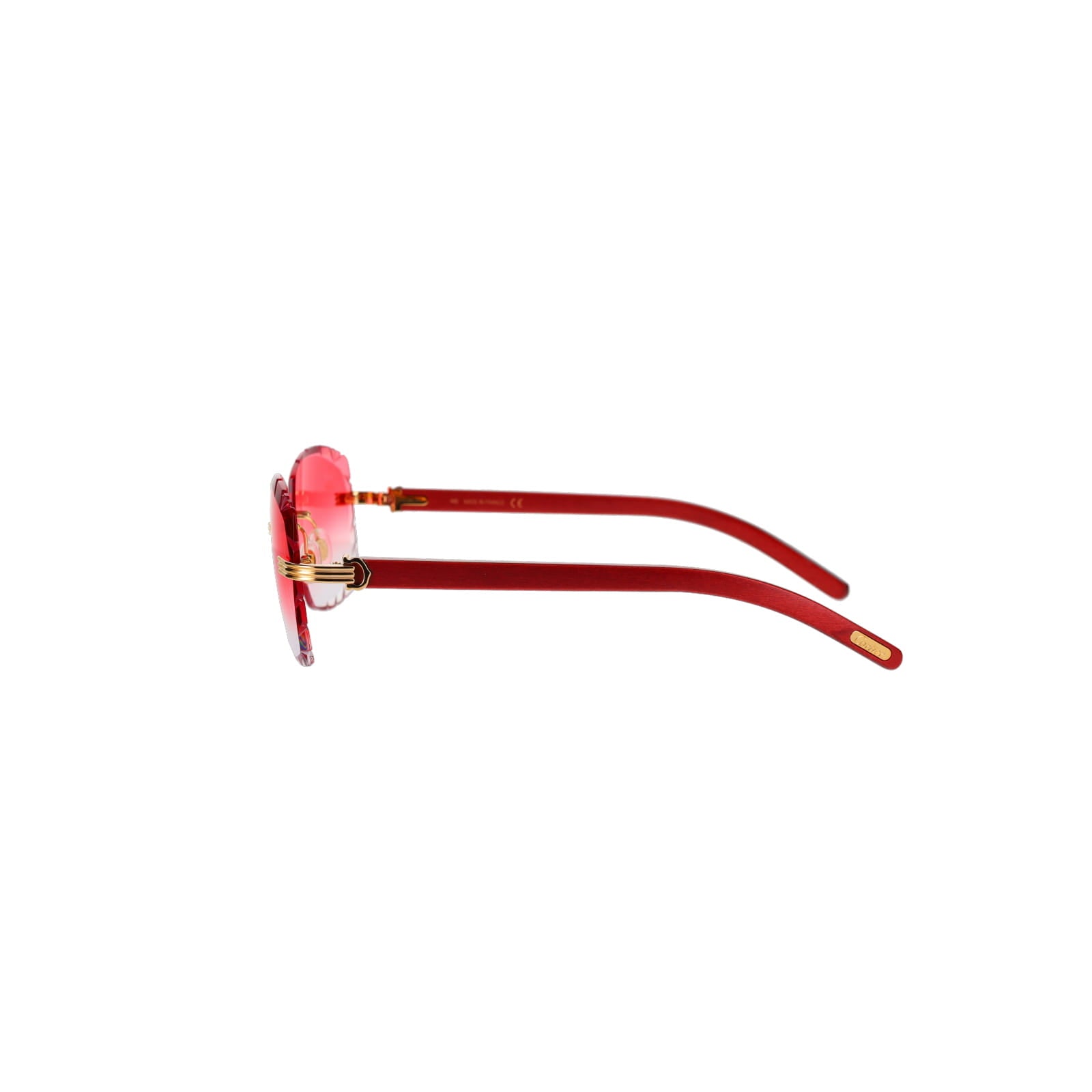 Cartier Custom Première C Horn and Wood Sunglasses by MEG