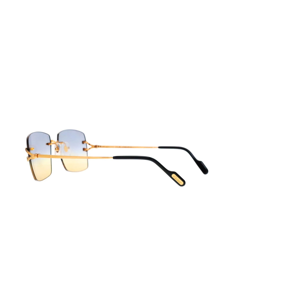 Cartier Custom Double C Godron Gold Mykonos Sunglasses by MEG