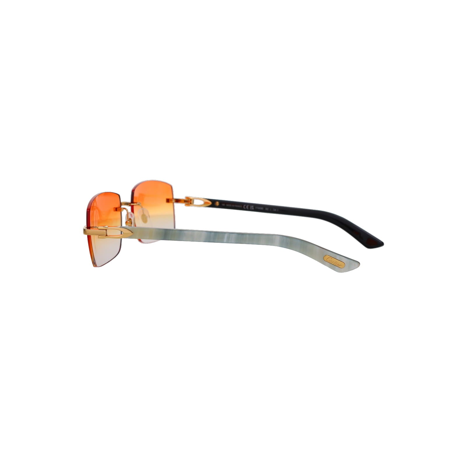 Cartier Custom C Décor White Buffalo Horn Sunglasses by MEG
