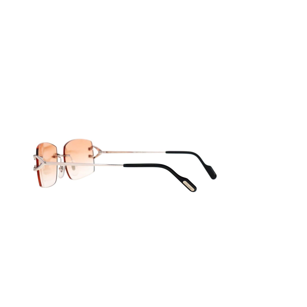 Cartier Custom Vintage Double C Brooklyn Platinum Sunglasses by MEG