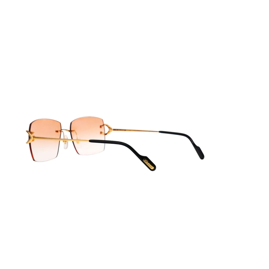 Cartier Custom Vintage Double C Mykonos Sunglasses Gold by MEG