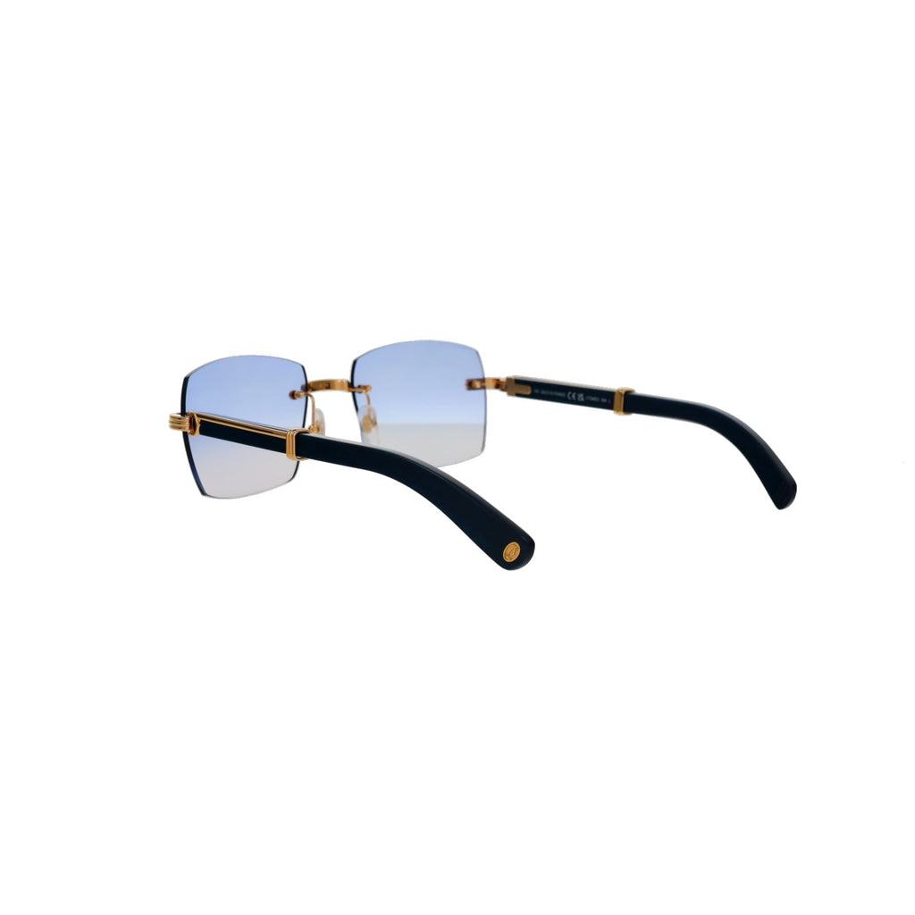 Cartier Custom Première Blue Wood Sunglasses by MEG