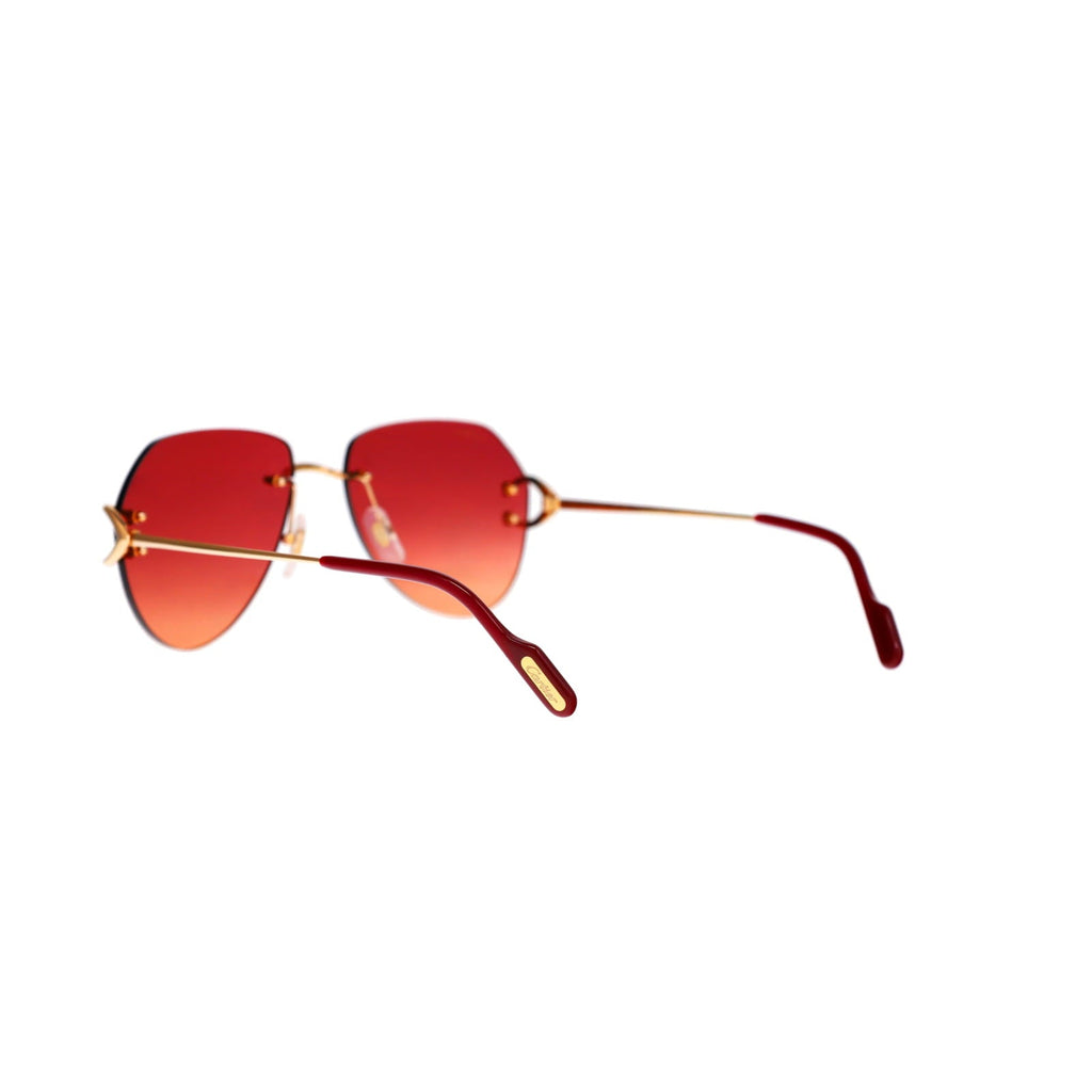 Cartier Custom Vintage Double C Gold Sunglasses by MEG
