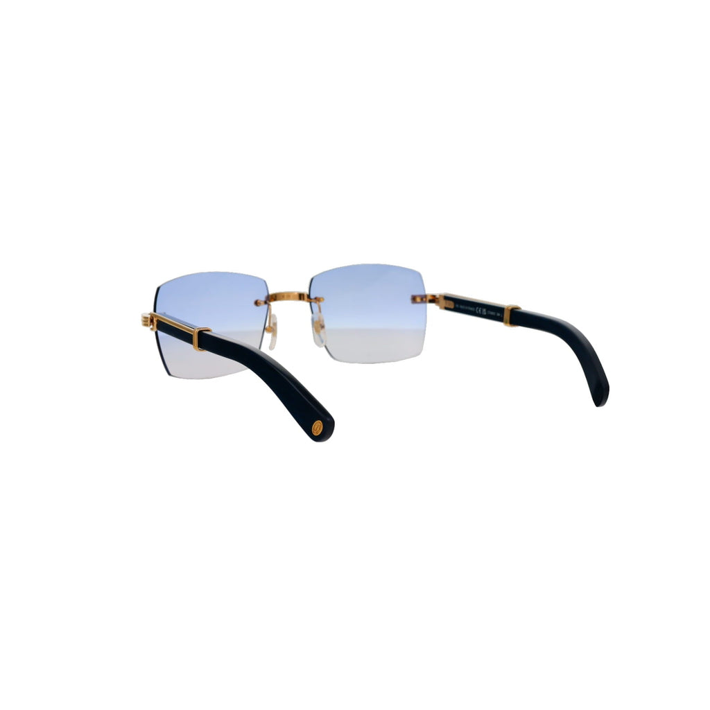 Cartier Custom Première Blue Wood Sunglasses by MEG