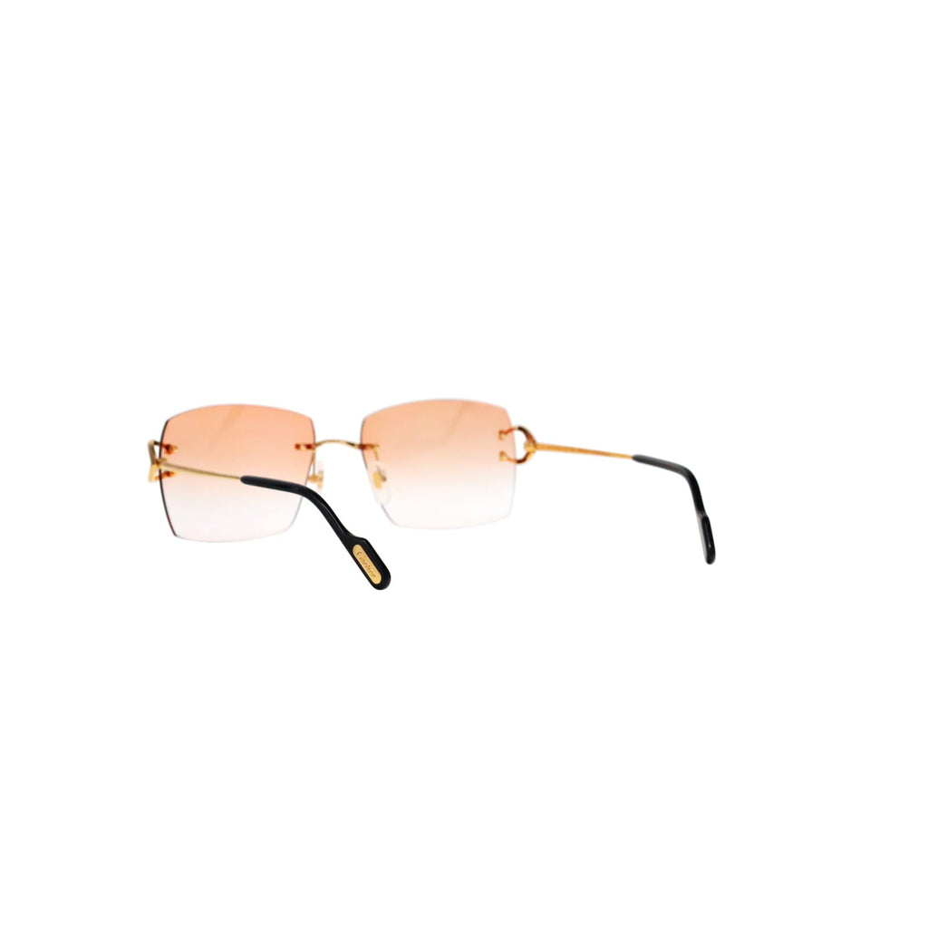 Cartier Custom Vintage Double C Mykonos Sunglasses Gold by MEG