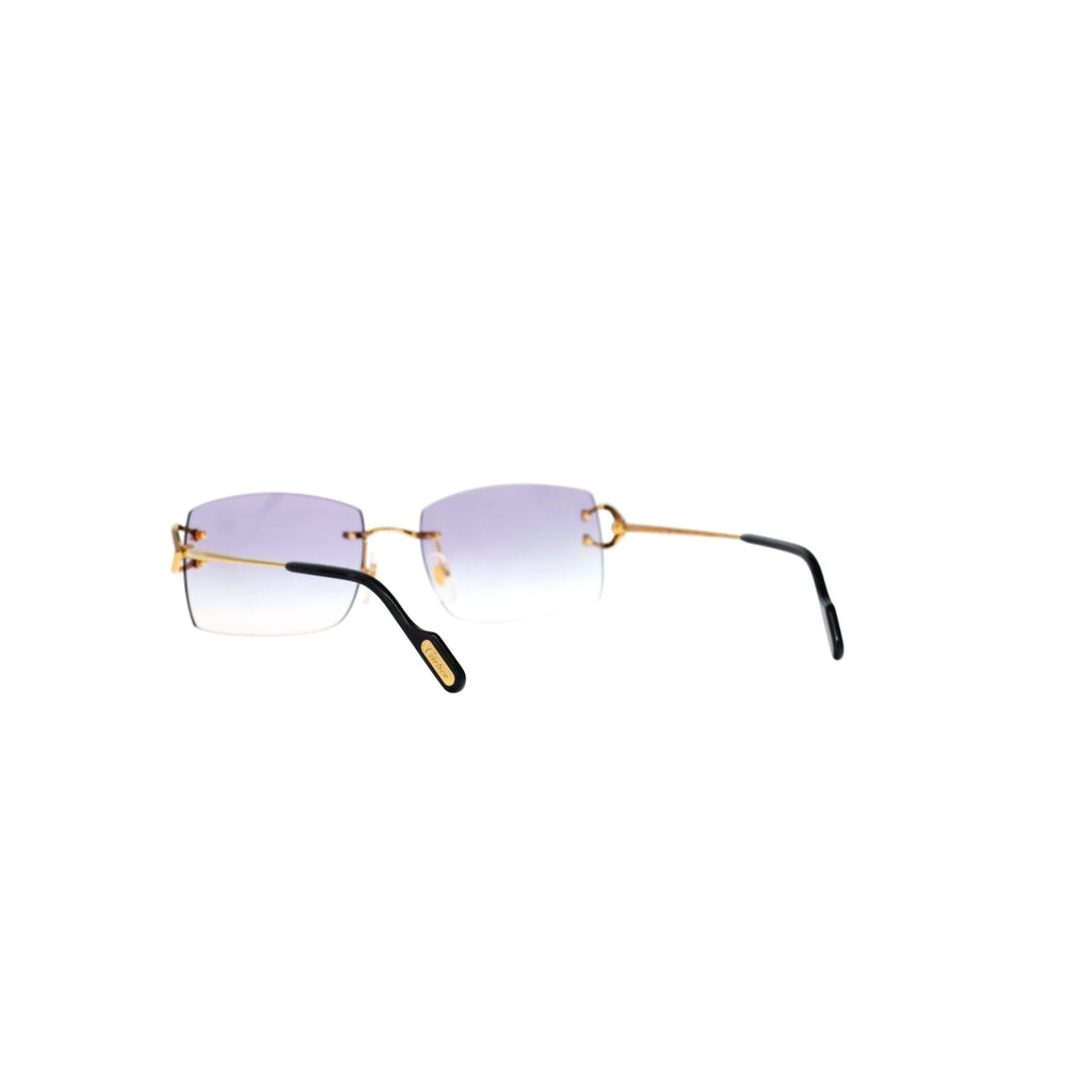 Cartier Custom Vintage Double C Brooklyn Sunglasses Gold by MEG