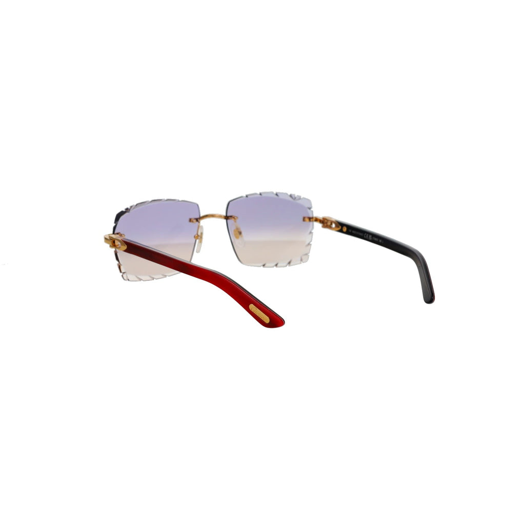 Cartier Custom C Décor Red Buffalo Horn Sunglasses by MEG