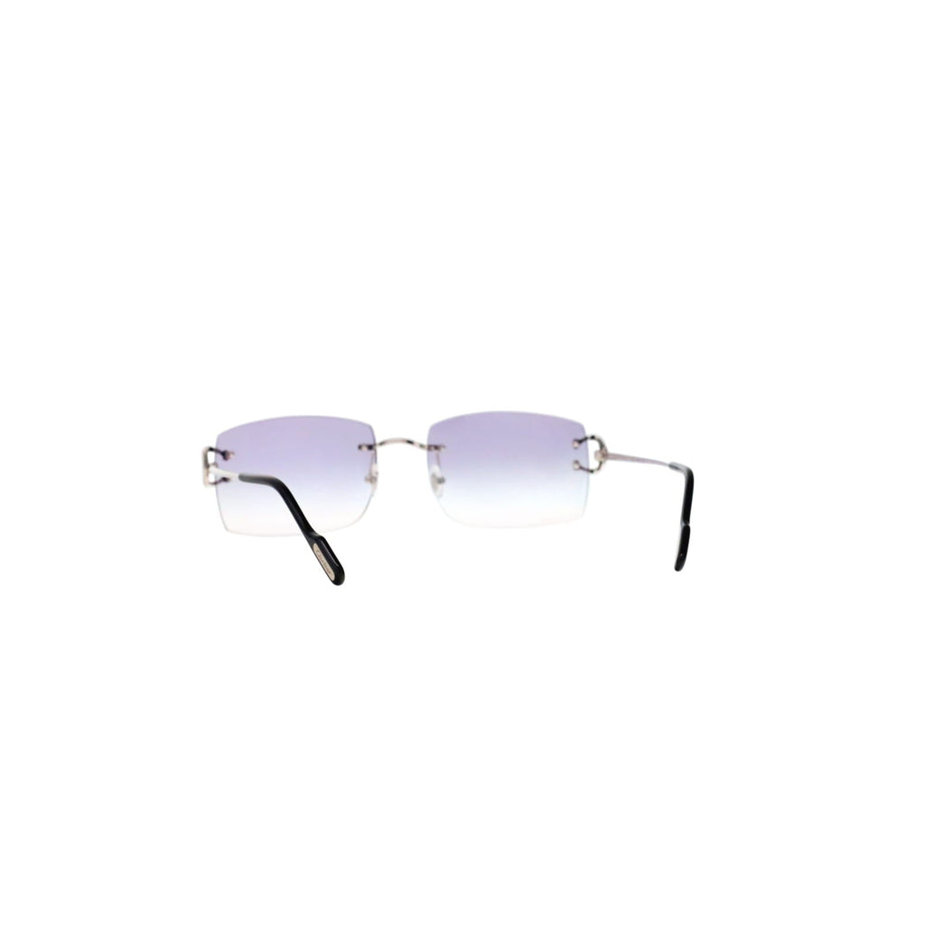 Cartier Custom Vintage Double C Brooklyn Platinum Sunglasses by MEG