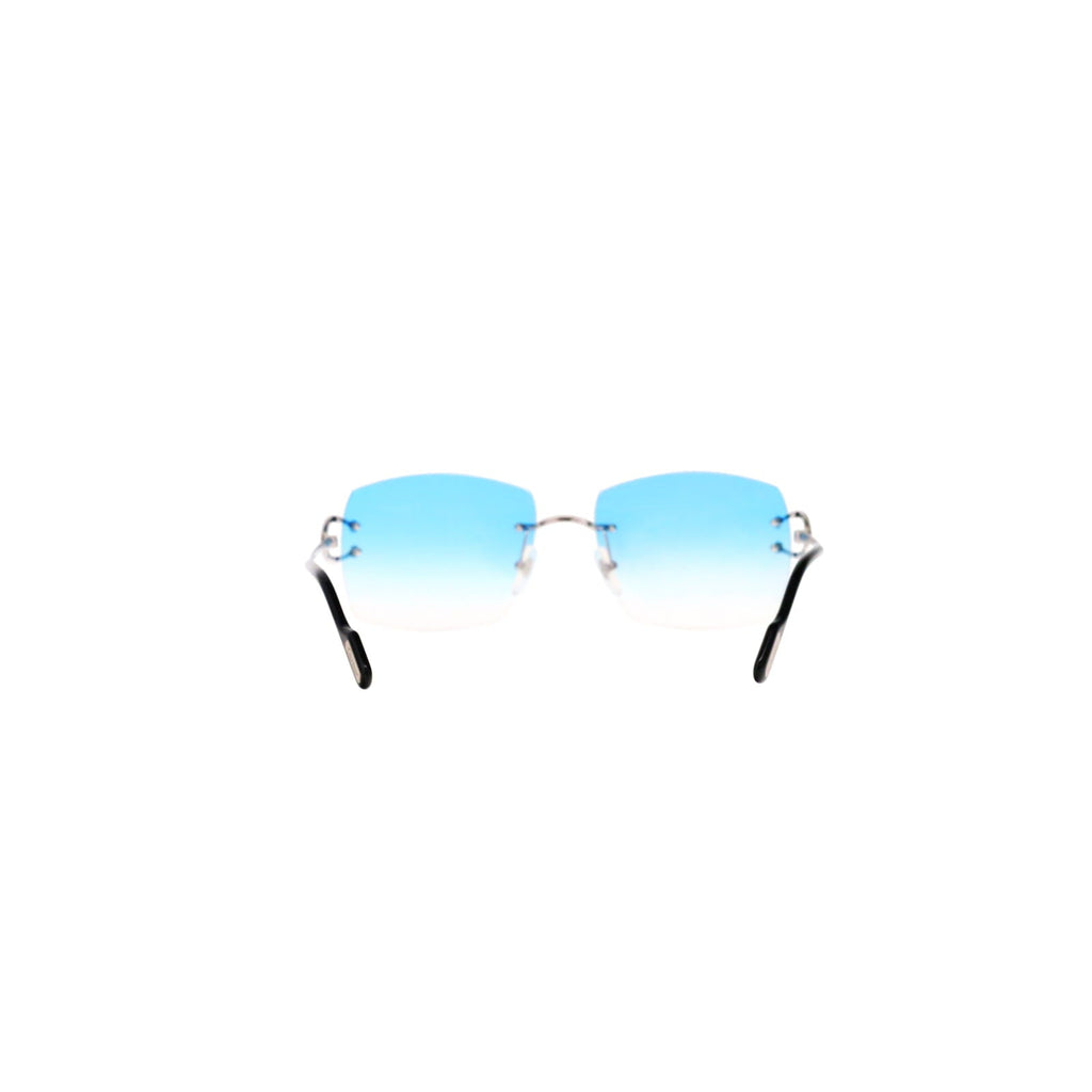 Cartier Custom Vintage Double C Mykonos Platinum Sunglasses by MEG