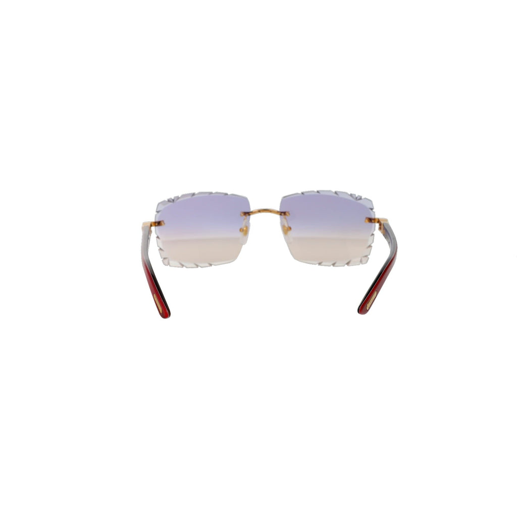 Cartier Custom C Décor Red Buffalo Horn Sunglasses by MEG